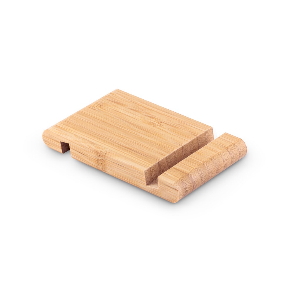 HABER. Soporte para móvil de bambú