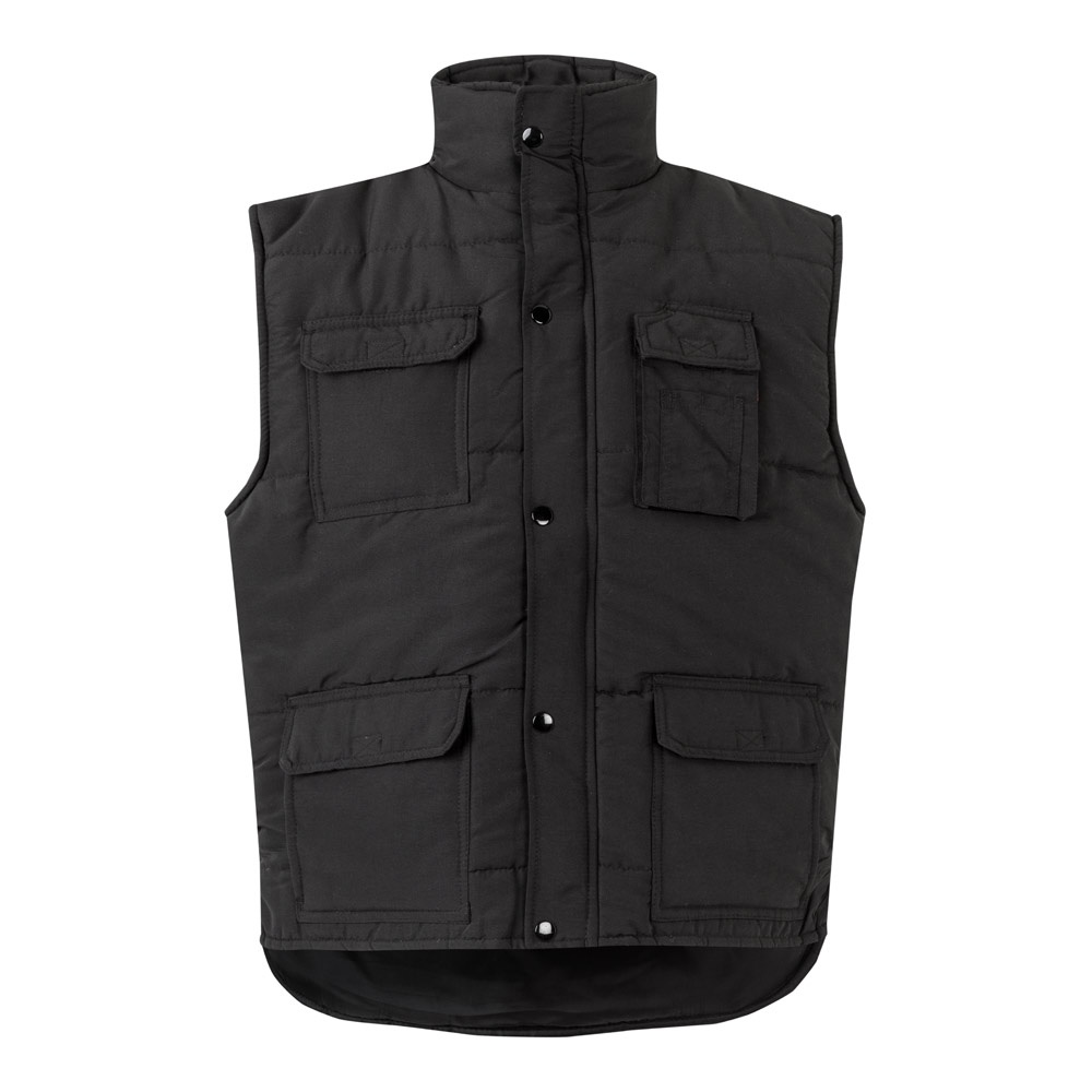 VL MEFITIS. Chaleco acolchado multibolsillos (220g/m²), en poliéster (100%)