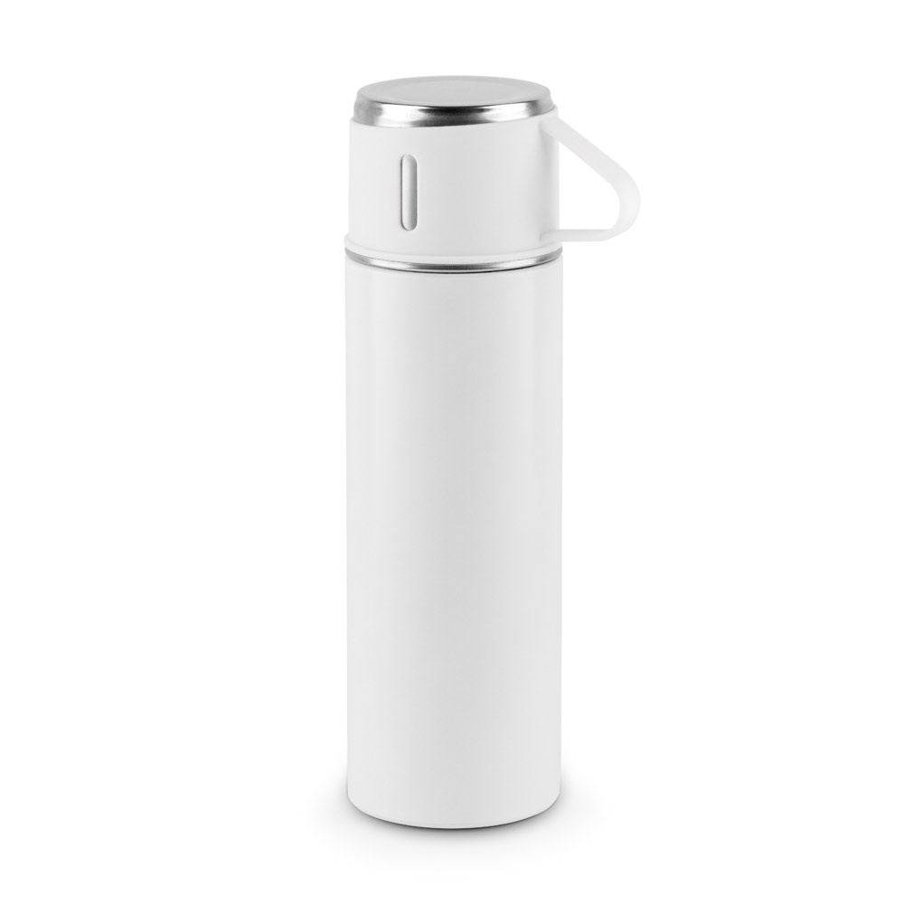 COMANECI. Botella de acero inoxidable de doble pared (90% reciclado) con acabado mate 490 mL