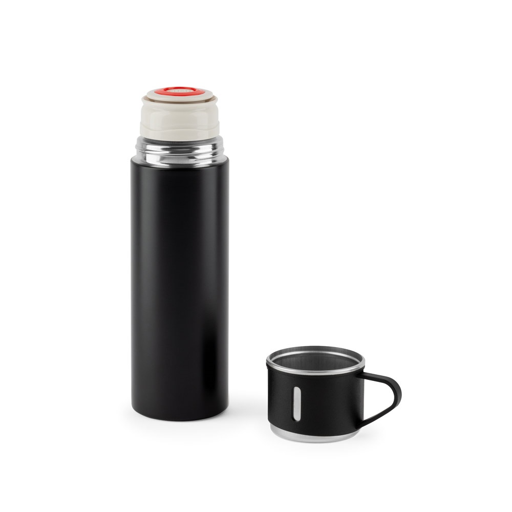 COMANECI. Botella de acero inoxidable de doble pared (90% reciclado) con acabado mate 490 mL