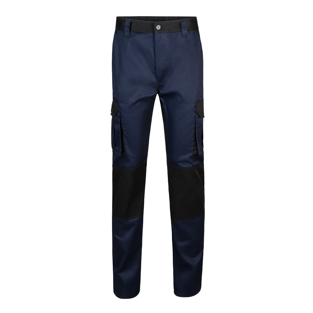 VL NJORD. Pantalón de sarga multibolsillos bicolor (240 g/m²), en algodón (35%) y poliéster (65%)