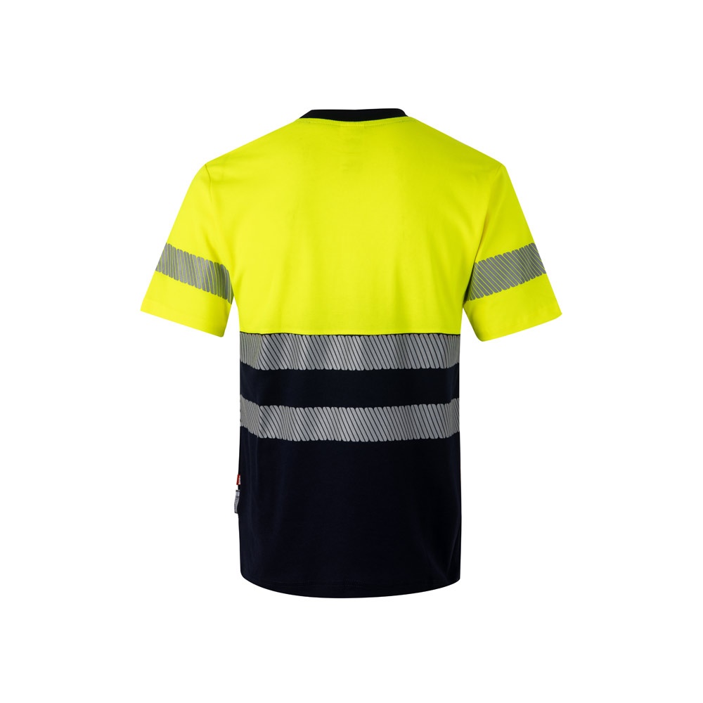 VL BASTET. Camiseta de piqué bicolor (150g/m²), en algodón (55%) y poliéster (45%)