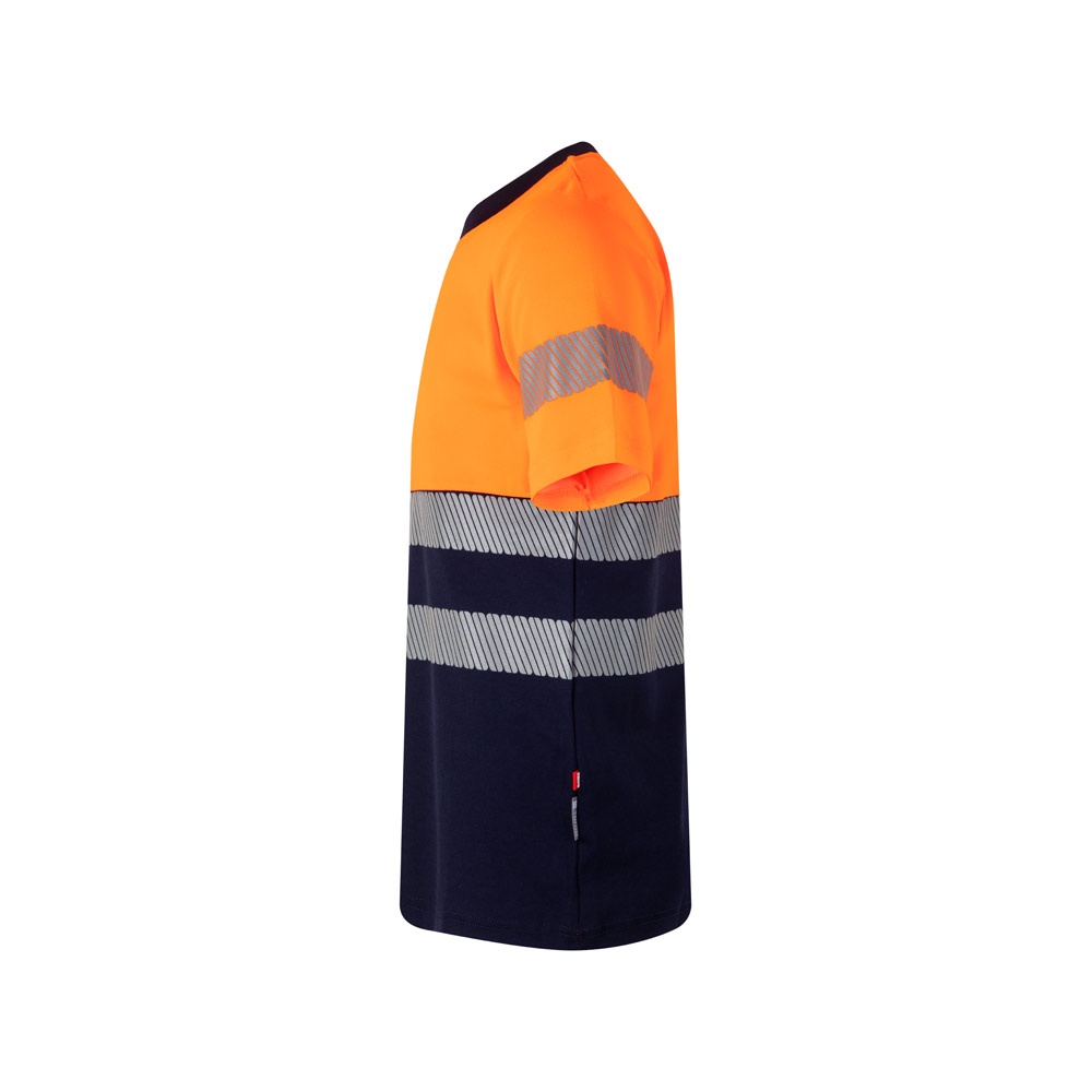 VL BASTET. Camiseta de piqué bicolor (150g/m²), en algodón (55%) y poliéster (45%)