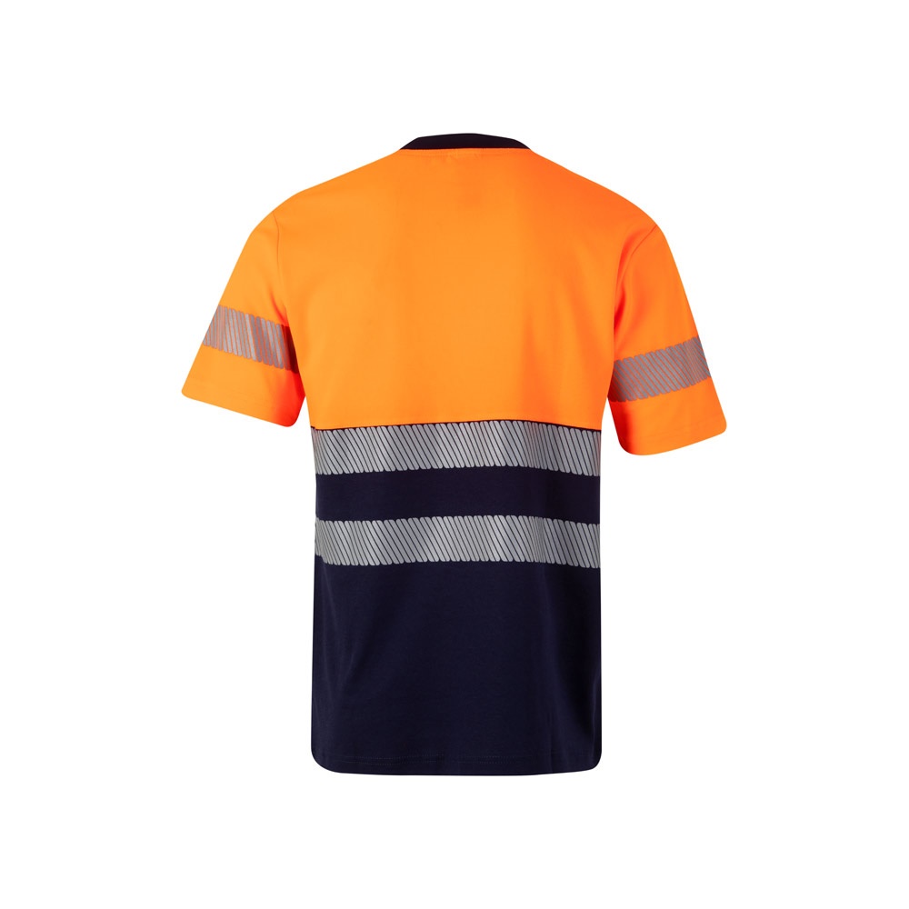 VL BASTET. Camiseta de piqué bicolor (150g/m²), en algodón (55%) y poliéster (45%)