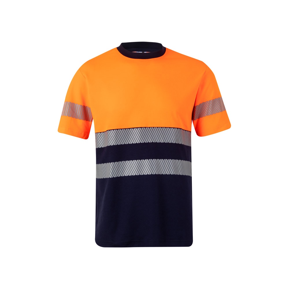 VL BASTET. Camiseta de piqué bicolor (150g/m²), en algodón (55%) y poliéster (45%)
