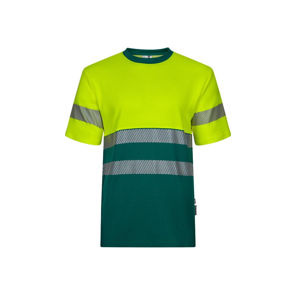 VL BASTET. Camiseta de piqué bicolor (150g/m²), en algodón (55%) y poliéster (45%)