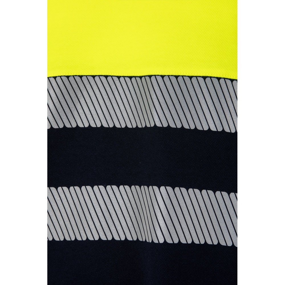 VL BASTET. Camiseta de piqué bicolor (150g/m²), en algodón (55%) y poliéster (45%)