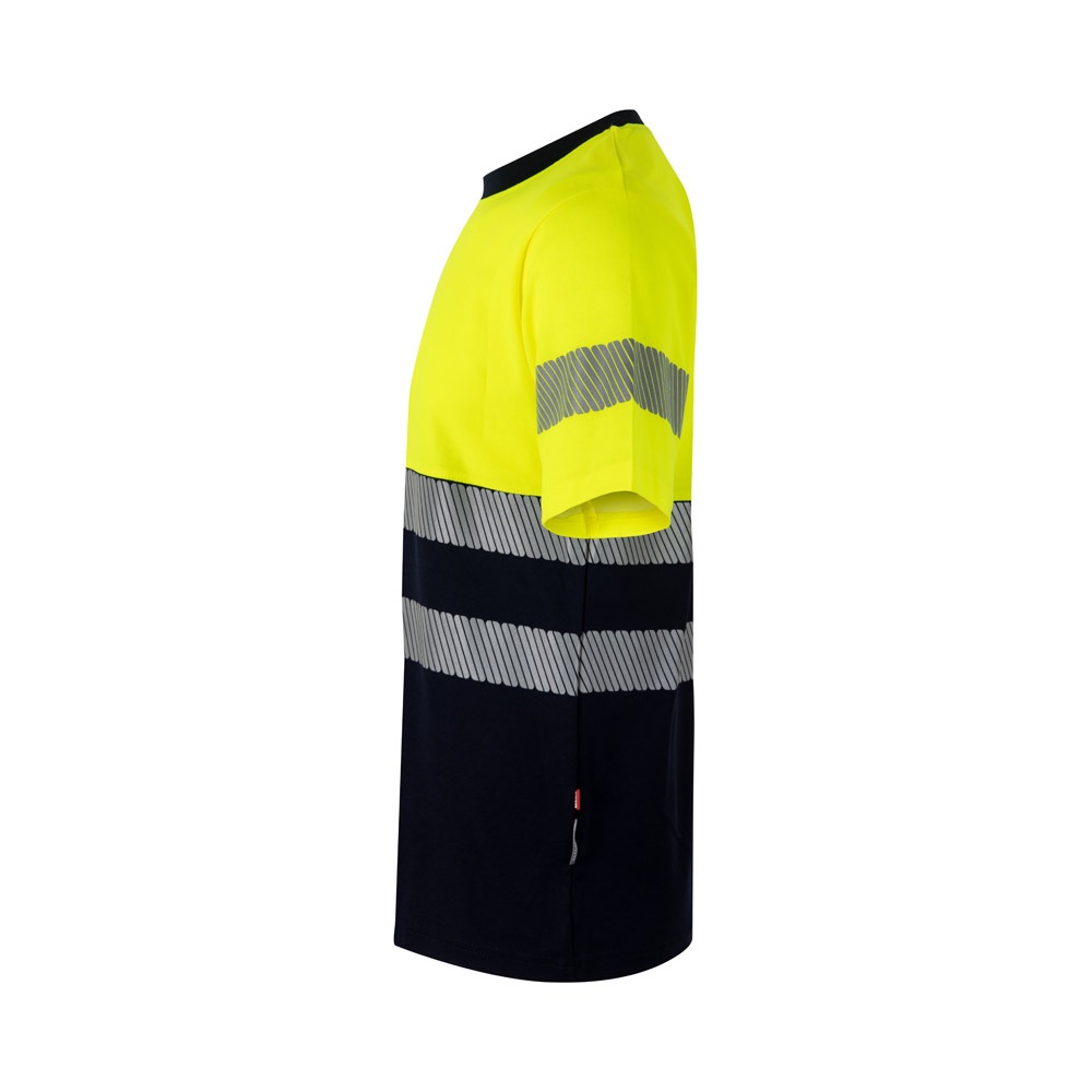 VL BASTET. Camiseta de piqué bicolor (150g/m²), en algodón (55%) y poliéster (45%)