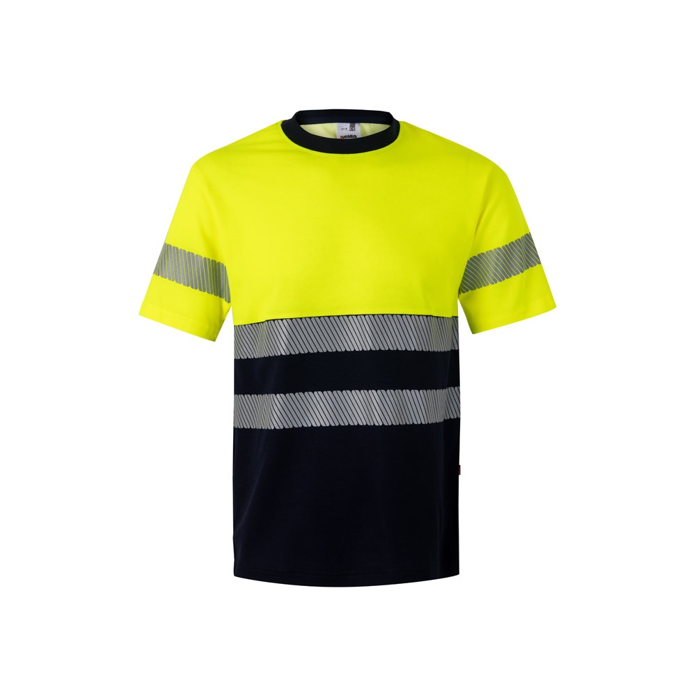 VL BASTET. Camiseta de piqué bicolor (150g/m²), en algodón (55%) y poliéster (45%)