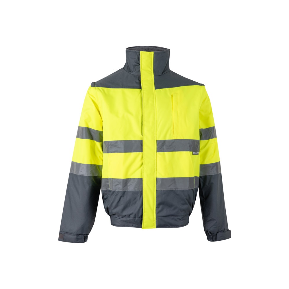 VL JUPITER LARGE. Chaqueta acolchada bicolor (180g/m²) en poliéster (100%), con revestimiento de PU