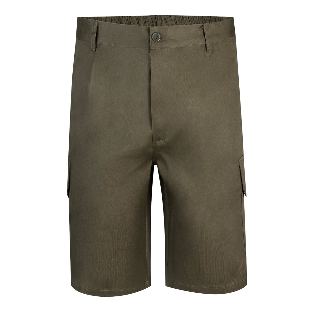 VL CHIONE. Bermudas en sarga multibolsillos (200g/m²), en algodón (35%) y poliéster (65%)