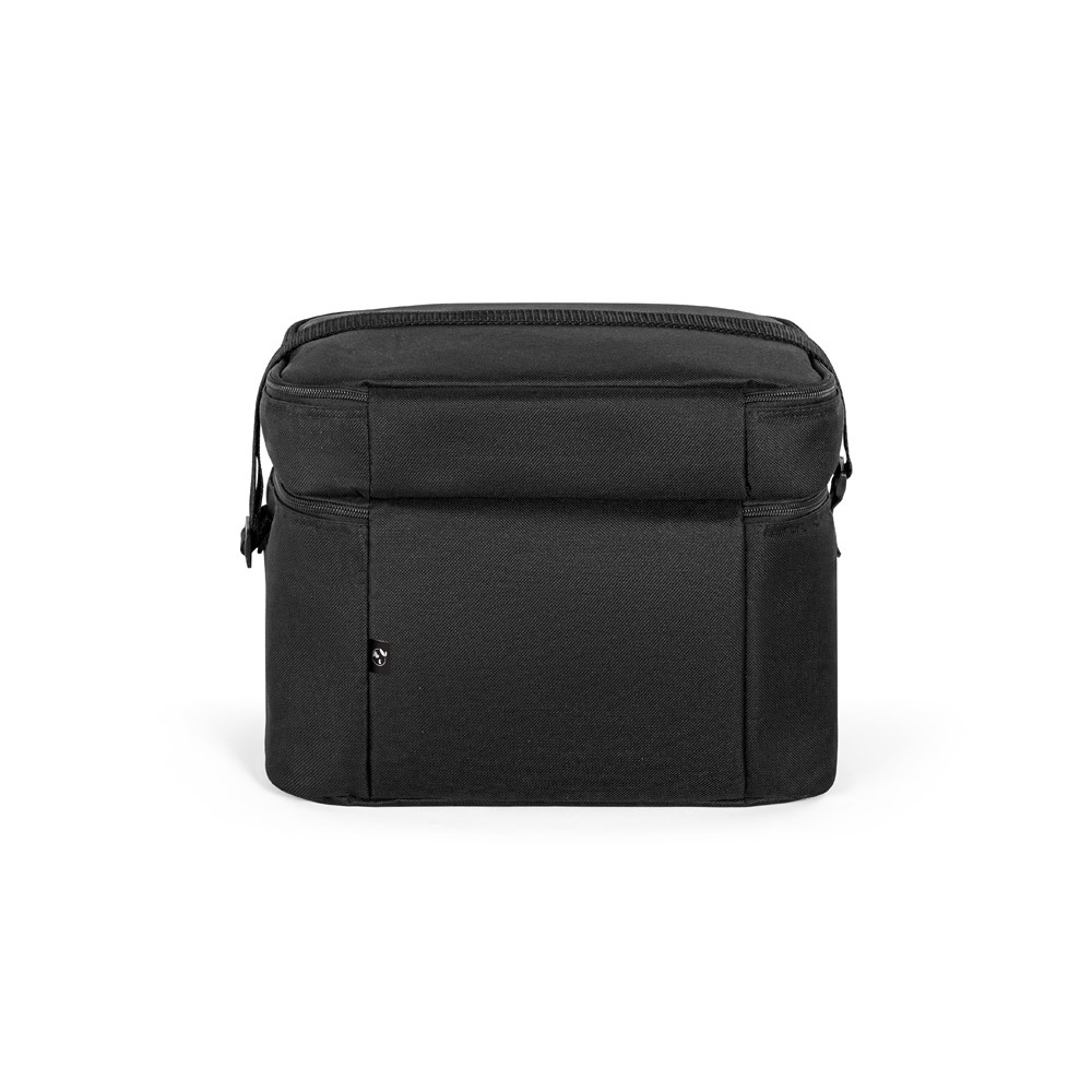 CANCUN LARGE. Bolsa térmica de poliéster reciclado 600D, con correa de cincha ajustable