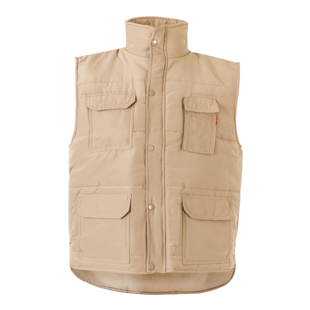 VL MEFITIS. Chaleco acolchado multibolsillos (220g/m²), en poliéster (100%)