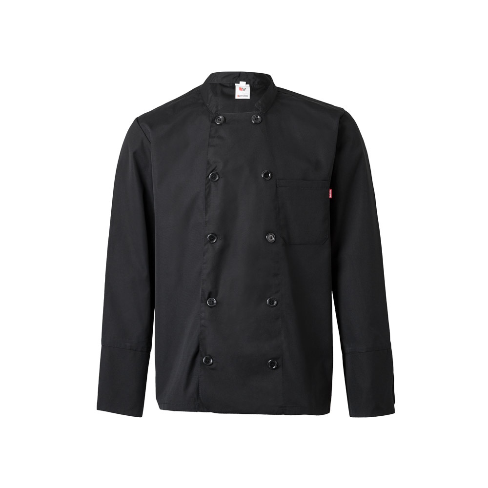 VL KALI. Chaqueta de cocina de manga larga (175g/m²), en algodón (35%) y poliéster (65%)