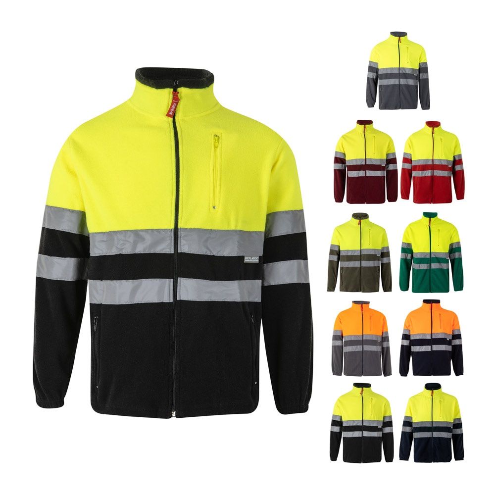 VL EROS. Chaqueta polar bicolor (280 g/m²), en poliéster (100%)