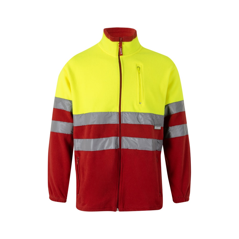 VL EROS. Chaqueta polar bicolor (280 g/m²), en poliéster (100%)