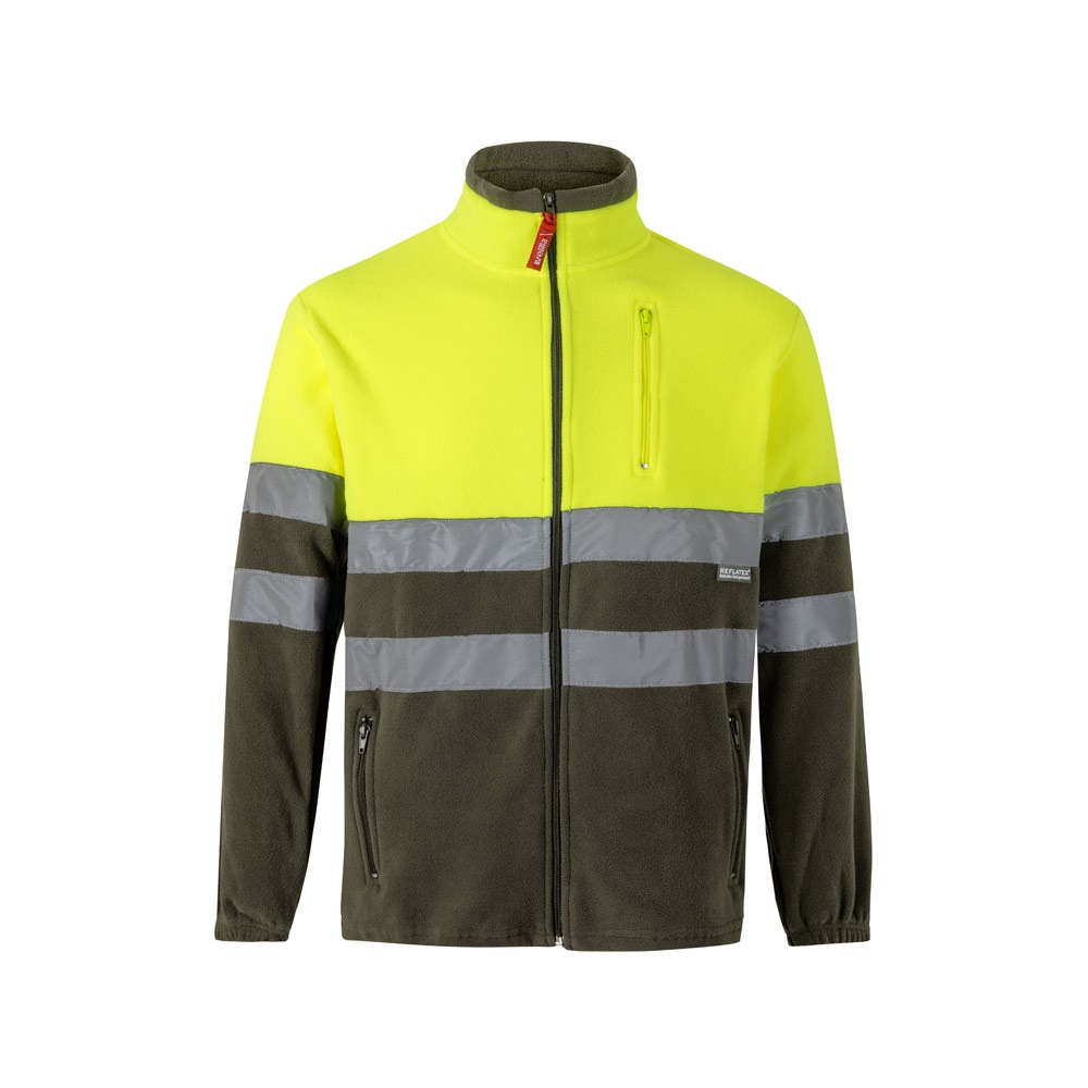 VL EROS. Chaqueta polar bicolor (280 g/m²), en poliéster (100%)