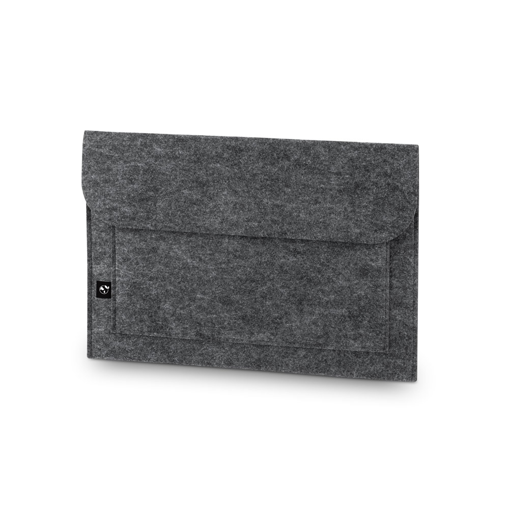 FELPY SLEEVE. Bolsa de fieltro reciclado (100% rPET) para portátil