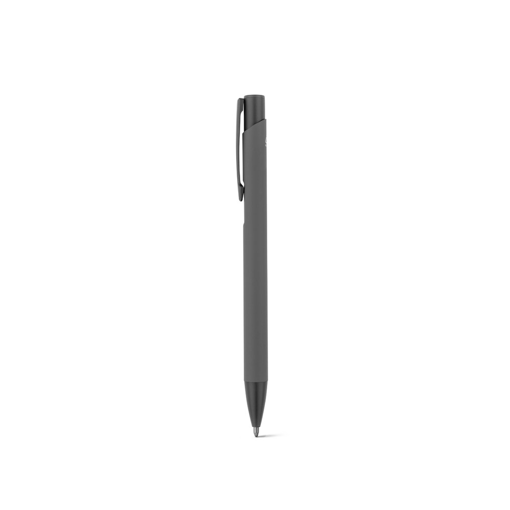 CLINT. Bolígrafo de aluminio reciclado (100% rAL) con acabado de goma