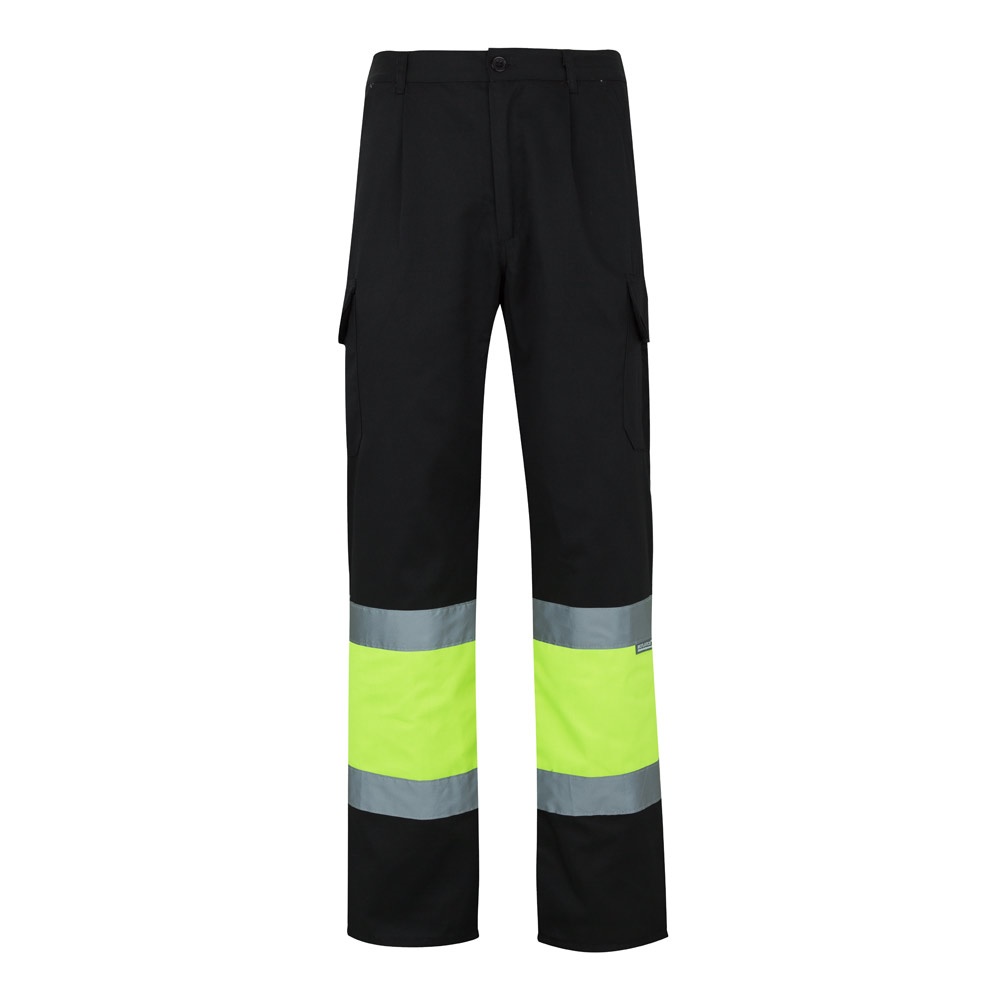 VL POSEIDON. Pantalón de sarga multibolsillos bicolor (210 g/m²), en algodón (20 %) y poliéster (80 %)