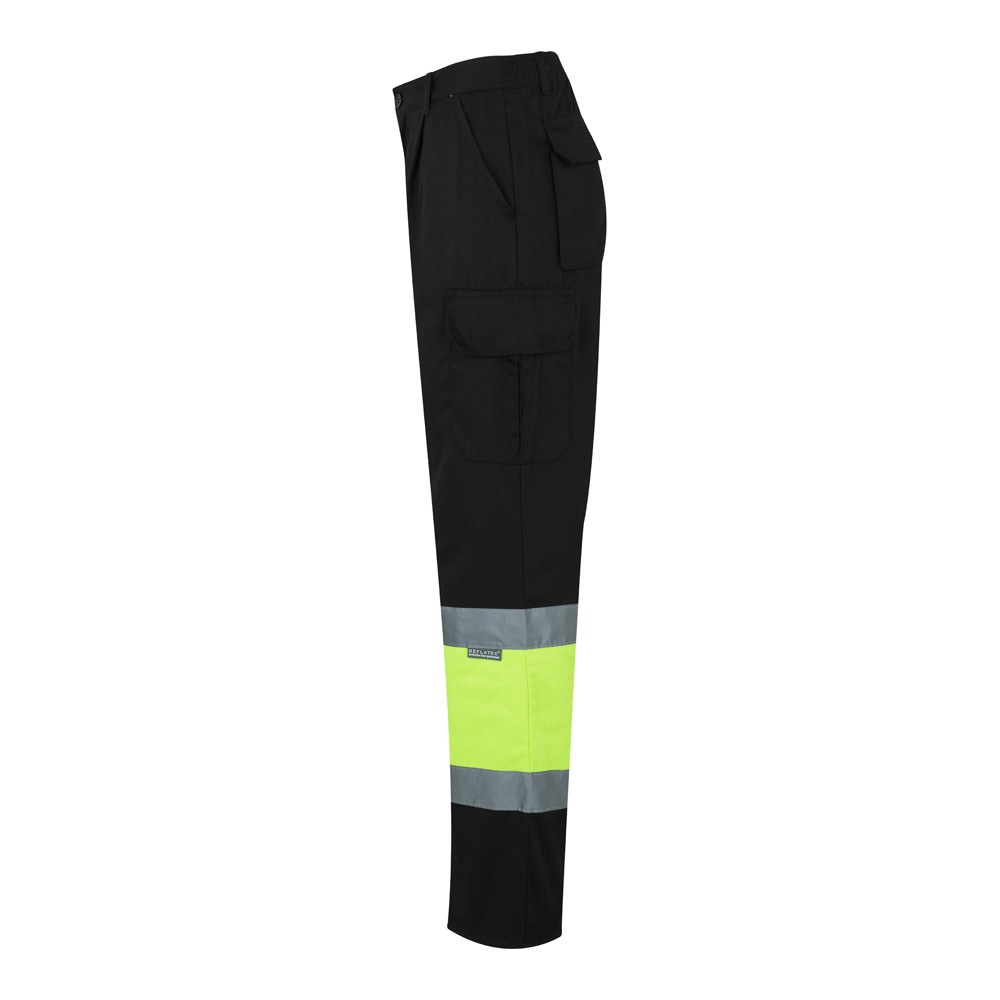 VL POSEIDON. Pantalón de sarga multibolsillos bicolor (210 g/m²), en algodón (20 %) y poliéster (80 %)