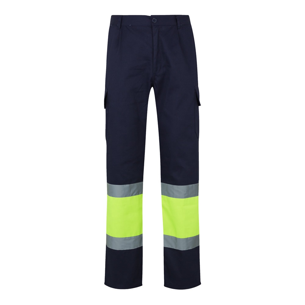 VL POSEIDON. Pantalón de sarga multibolsillos bicolor (210 g/m²), en algodón (20 %) y poliéster (80 %)