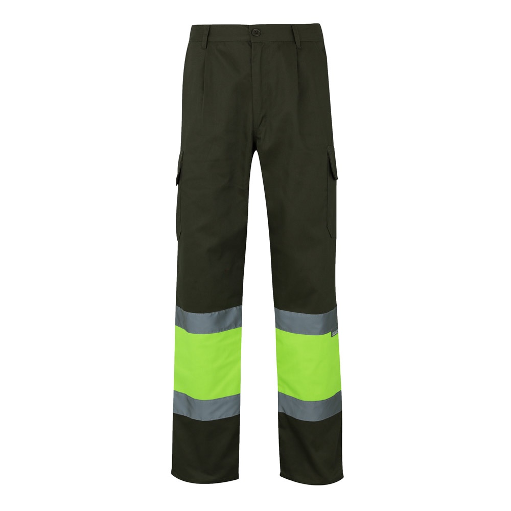 VL POSEIDON. Pantalón de sarga multibolsillos bicolor (210 g/m²), en algodón (20 %) y poliéster (80 %)