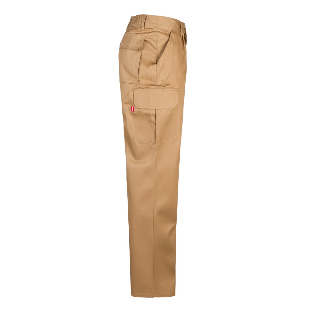 VL MABON. Pantalón multibolsillos de sarga (200g/m²), en algodón (35%) y poliéster (65%)