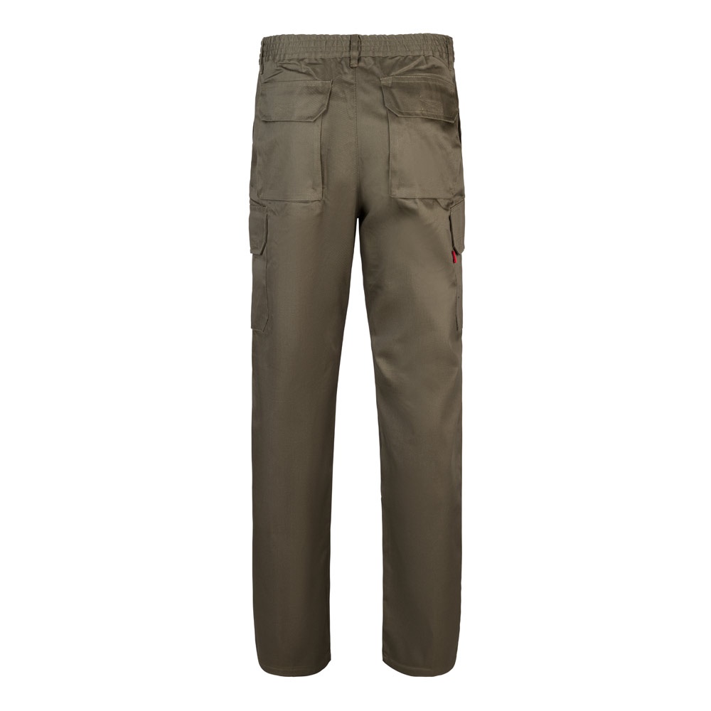 VL MABON. Pantalón multibolsillos de sarga (200g/m²), en algodón (35%) y poliéster (65%)