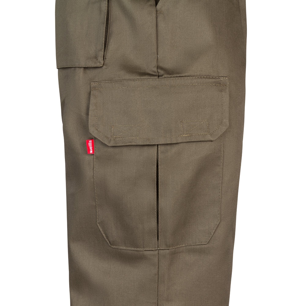VL MABON. Pantalón multibolsillos de sarga (200g/m²), en algodón (35%) y poliéster (65%)