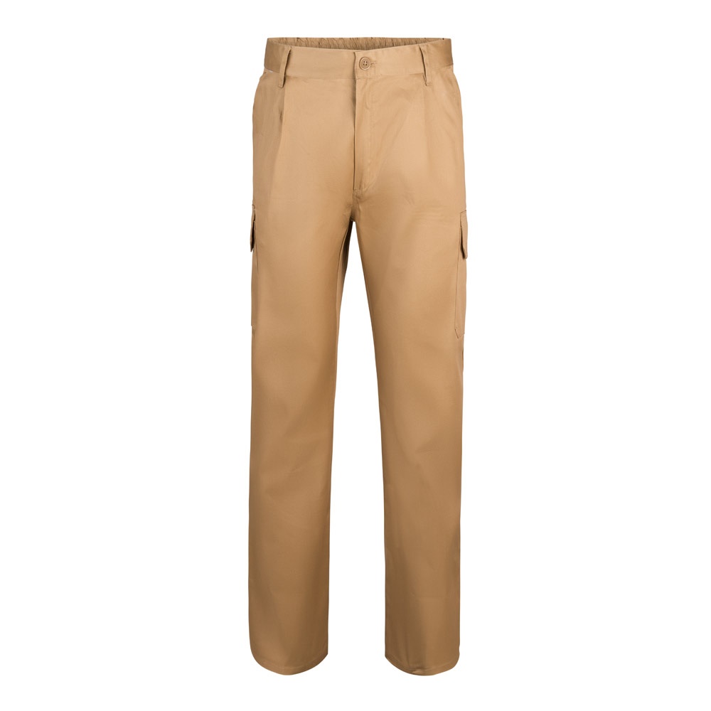 VL MABON. Pantalón multibolsillos de sarga (200g/m²), en algodón (35%) y poliéster (65%)