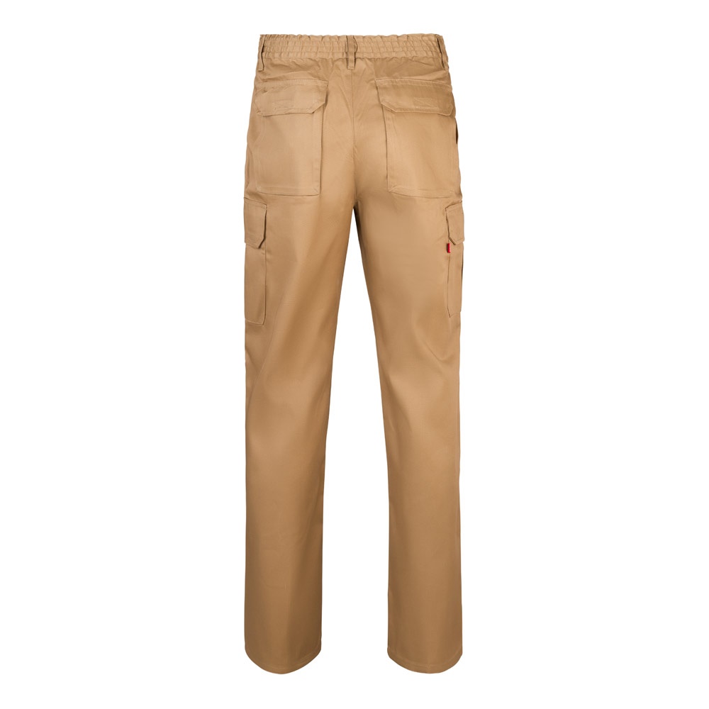 VL MABON. Pantalón multibolsillos de sarga (200g/m²), en algodón (35%) y poliéster (65%)