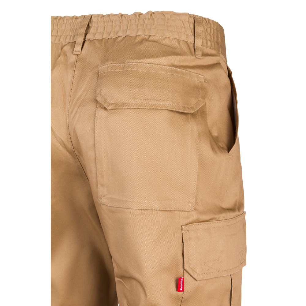 VL MABON. Pantalón multibolsillos de sarga (200g/m²), en algodón (35%) y poliéster (65%)