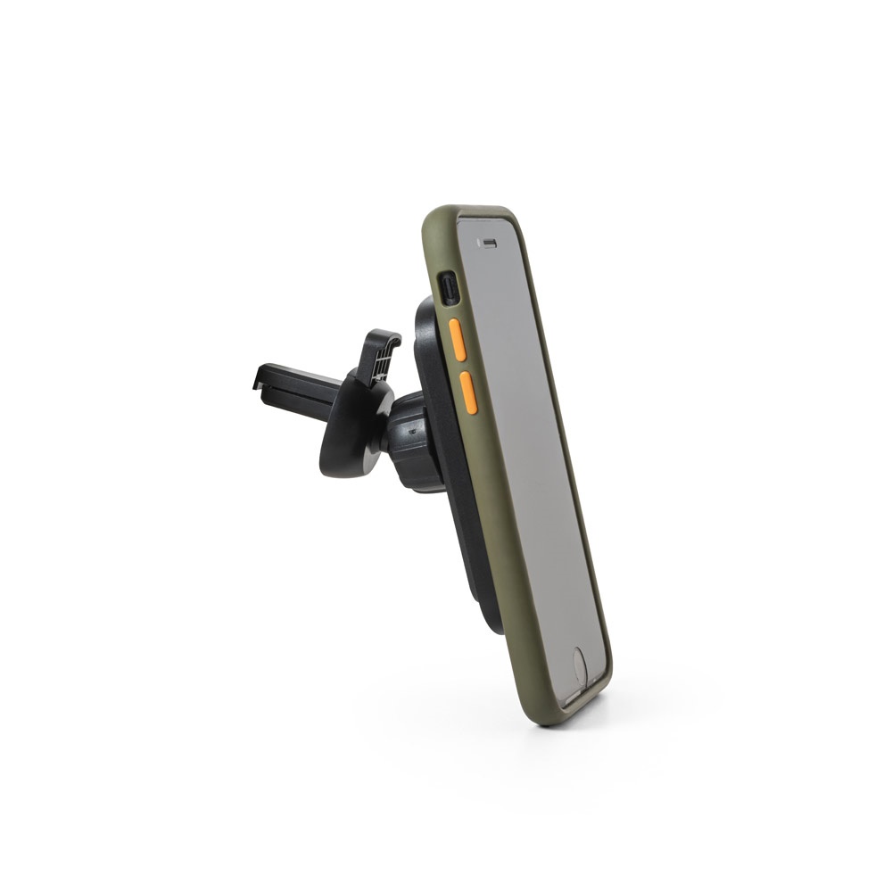 KOCH. Soporte para smartphone para coche con cargador magnético inalámbrico de 15 W en ABS reciclado (100% rABS)