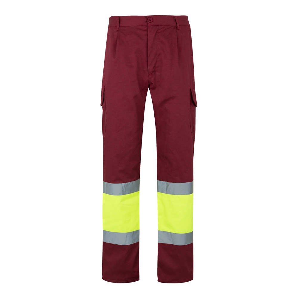 VL ATHENA. Pantalón de sarga bicolor (210 g/m²), forrado, multibolsillos, en algodón (20 %) y poliéster (80 %)