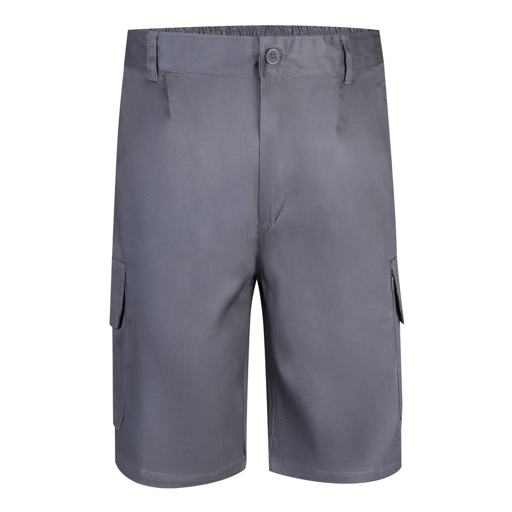 VL CHIONE. Bermudas en sarga multibolsillos (200g/m²), en algodón (35%) y poliéster (65%)