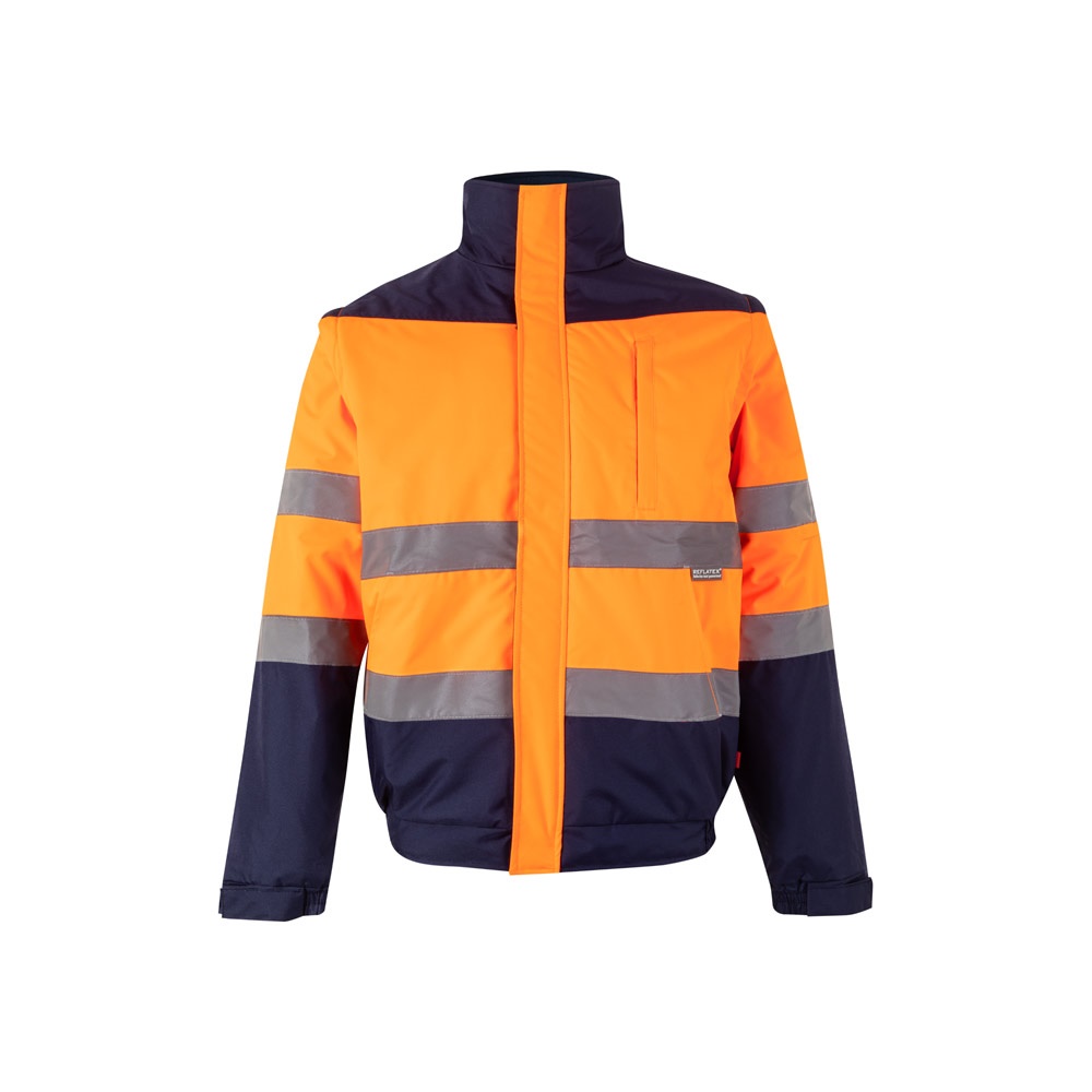 VL JUPITER LARGE. Chaqueta acolchada bicolor (180g/m²) en poliéster (100%), con revestimiento de PU