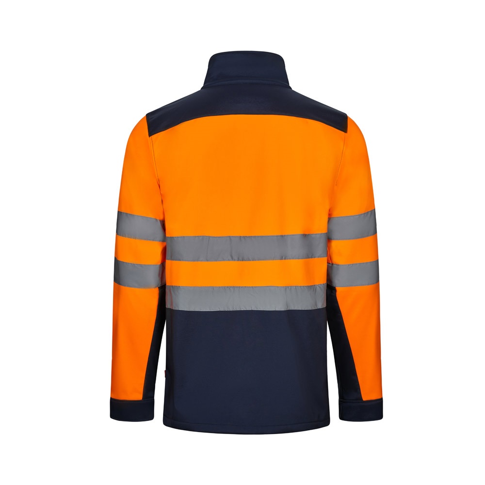 VL HESTIA LARGE. Chaqueta soft shell bicolor (280g/m²), con forro polar y membrana de TPU, en poliéster (96%) y elastano (4%)