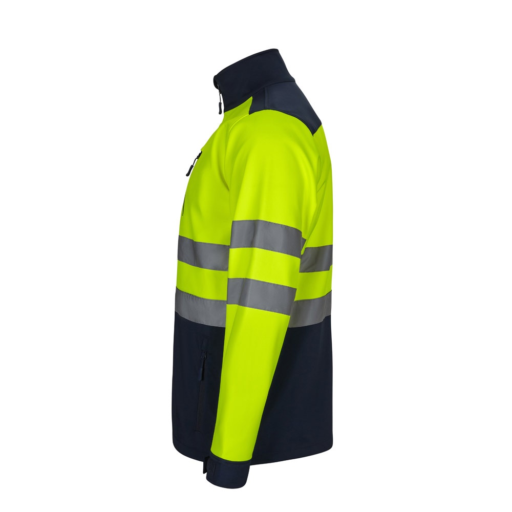 VL HESTIA LARGE. Chaqueta soft shell bicolor (280g/m²), con forro polar y membrana de TPU, en poliéster (96%) y elastano (4%)
