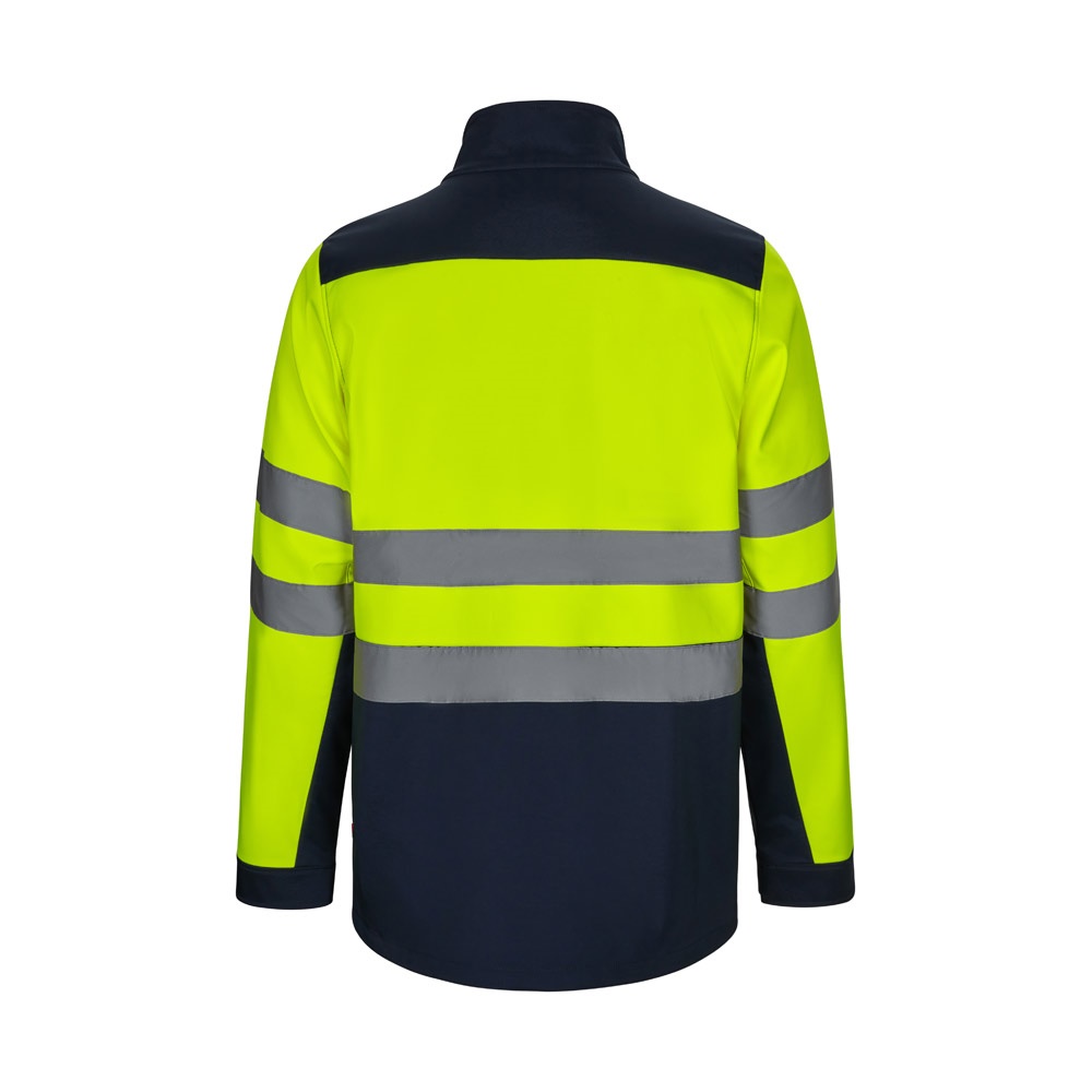 VL HESTIA LARGE. Chaqueta soft shell bicolor (280g/m²), con forro polar y membrana de TPU, en poliéster (96%) y elastano (4%)