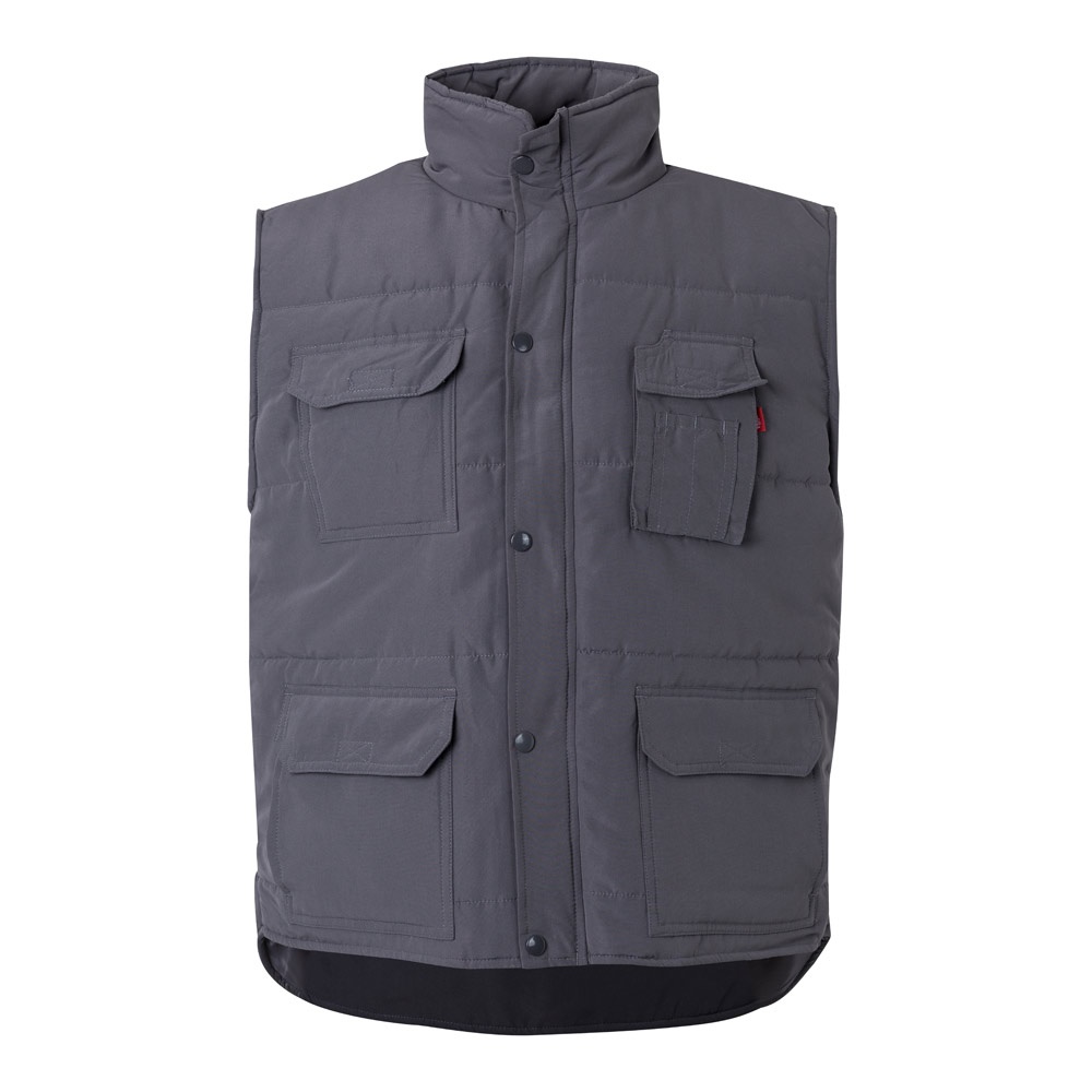 VL MEFITIS. Chaleco acolchado multibolsillos (220g/m²), en poliéster (100%)