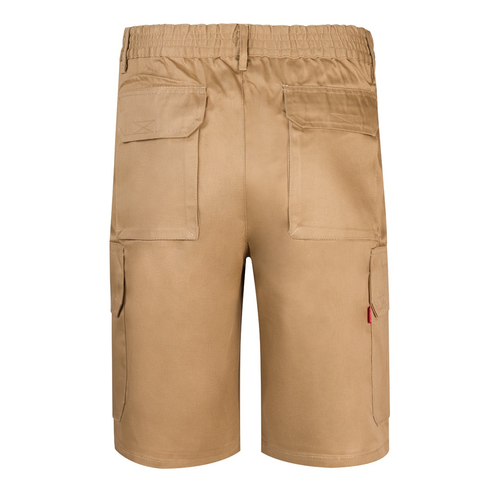 VL CHIONE. Bermudas en sarga multibolsillos (200g/m²), en algodón (35%) y poliéster (65%)