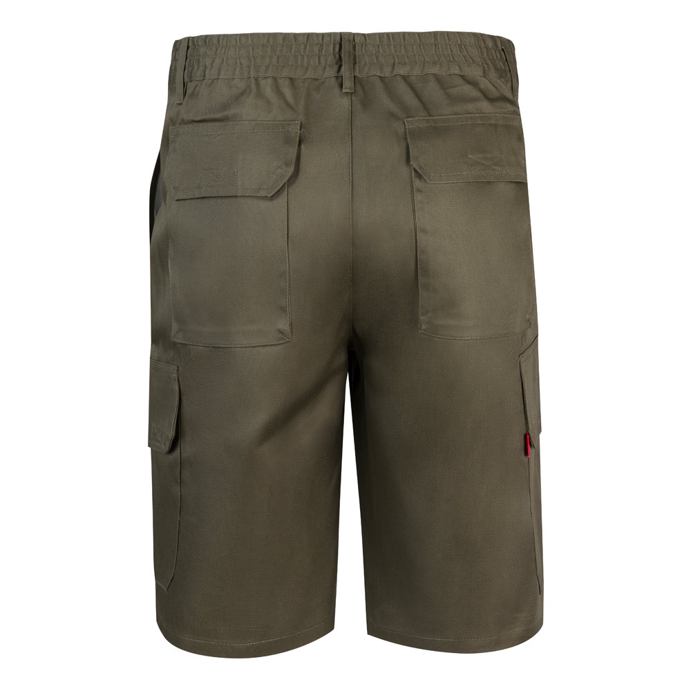 VL CHIONE. Bermudas en sarga multibolsillos (200g/m²), en algodón (35%) y poliéster (65%)