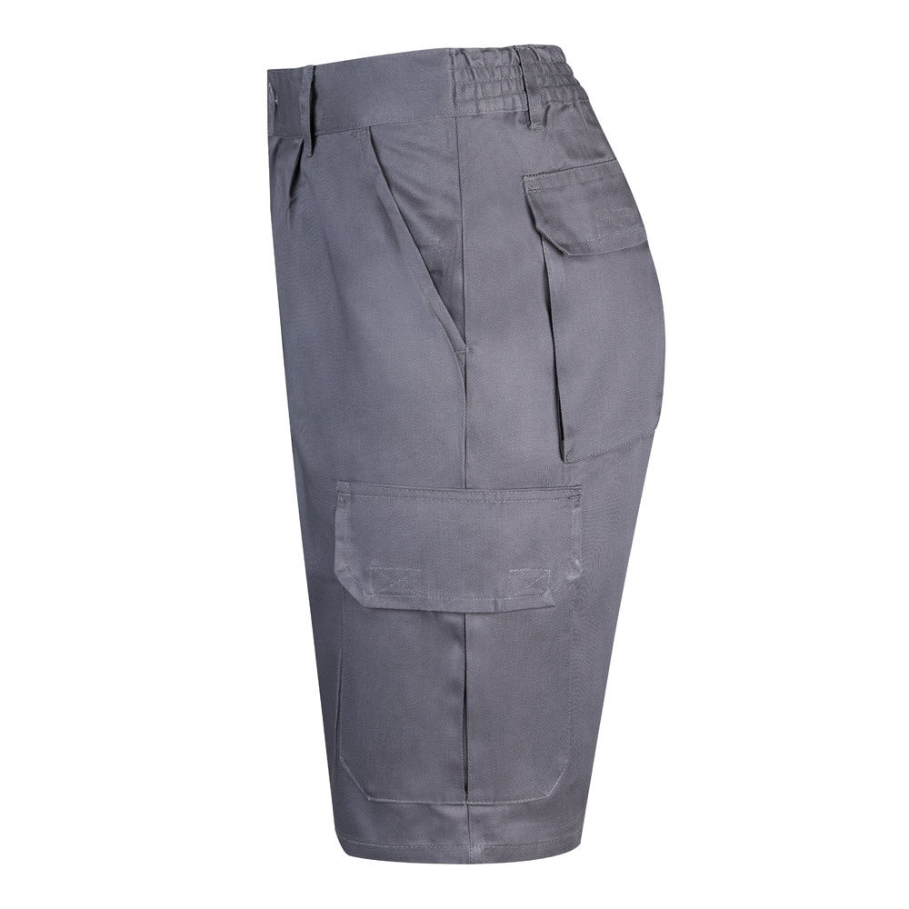 VL CHIONE. Bermudas en sarga multibolsillos (200g/m²), en algodón (35%) y poliéster (65%)