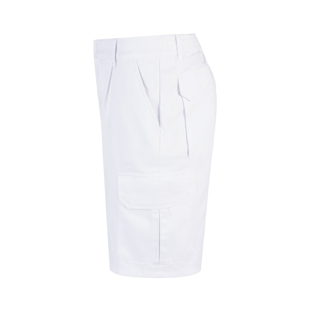 VL CHIONE. Bermudas en sarga multibolsillos (200g/m²), en algodón (35%) y poliéster (65%)