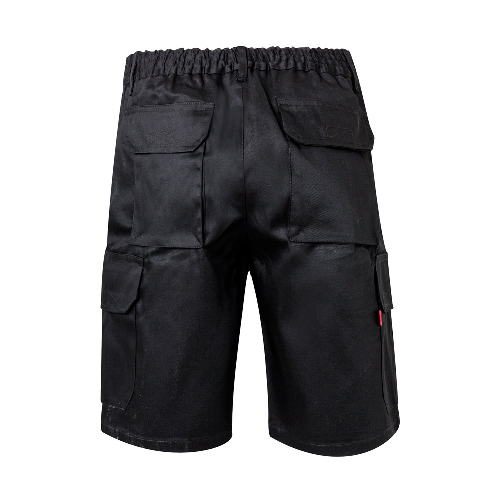 VL CHIONE. Bermudas en sarga multibolsillos (200g/m²), en algodón (35%) y poliéster (65%)