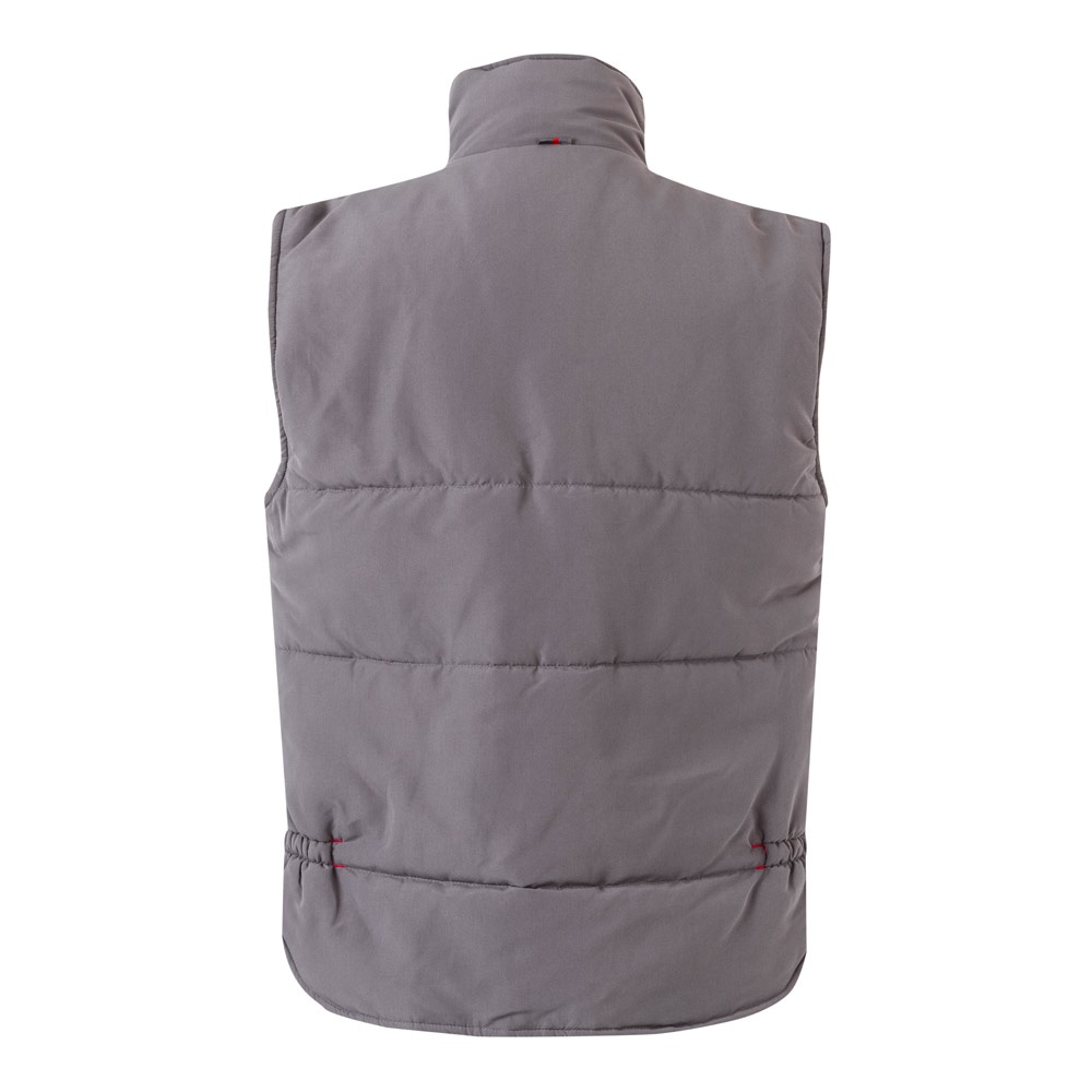 VL NERGAL. Chaleco acolchado, bicolor, multibolsillos (120g/m²), en poliéster (100%)