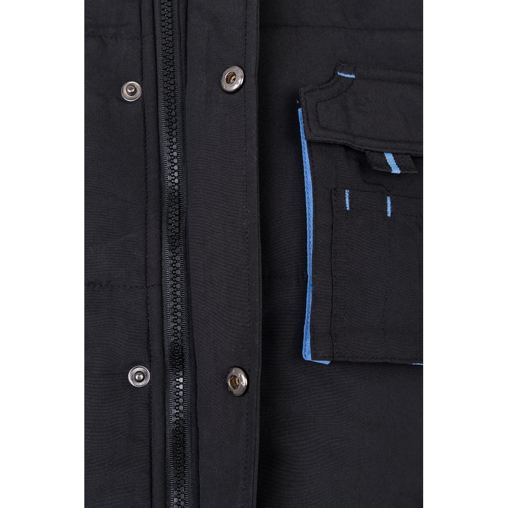 VL NERGAL. Chaleco acolchado, bicolor, multibolsillos (120g/m²), en poliéster (100%)