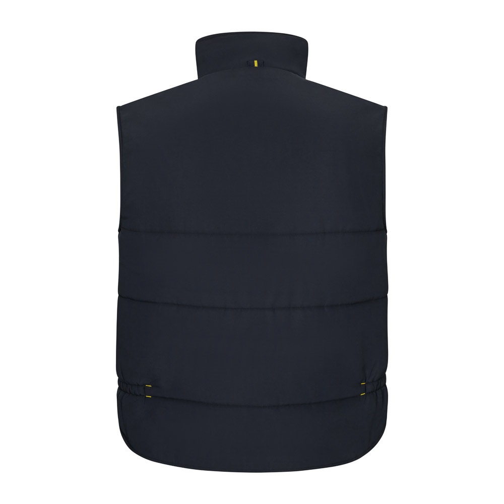 VL NERGAL. Chaleco acolchado, bicolor, multibolsillos (120g/m²), en poliéster (100%)