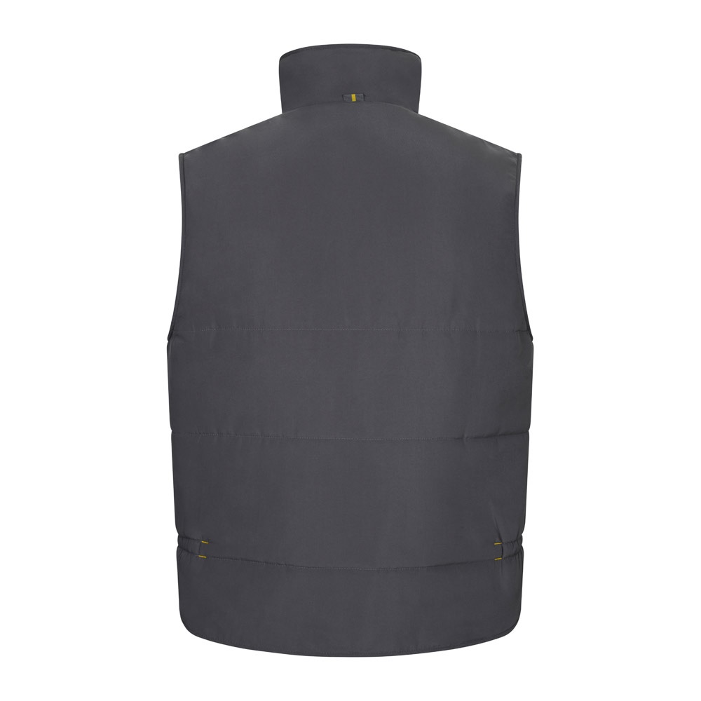 VL NERGAL. Chaleco acolchado, bicolor, multibolsillos (120g/m²), en poliéster (100%)
